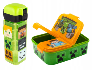 Stor 40420 Minecraft obedár 900 ml oranžovo-zelený